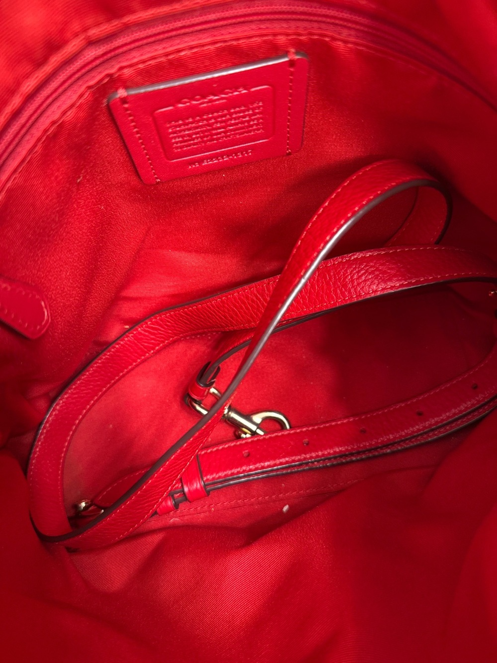 COACH REMI PEBBLED LEATHER SATCHEL - Picture 4 of 5